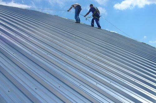 Cubierta metalica sandwich in situ